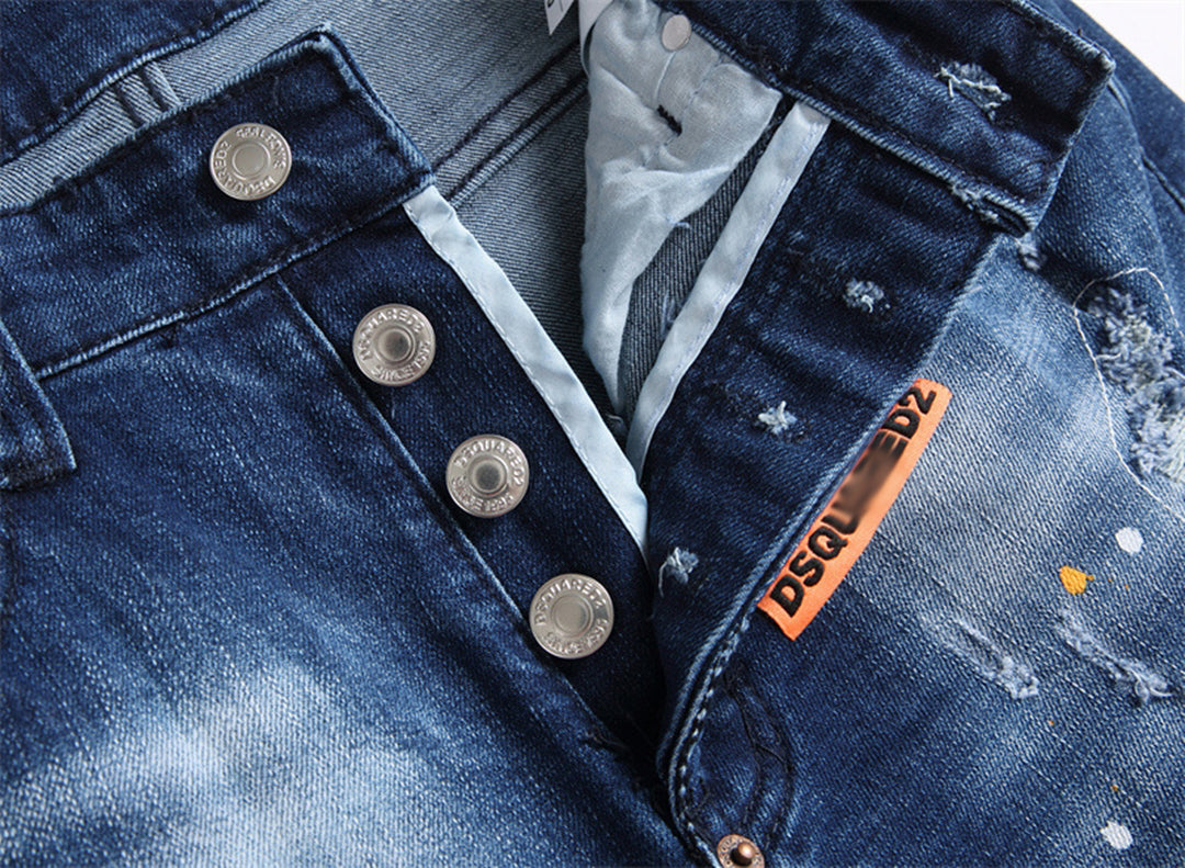 DSQ2 Short Jeans Ripped