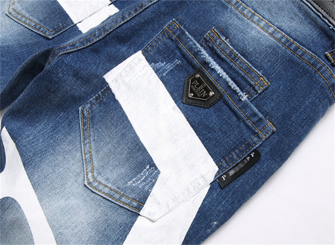 PP Jeans Ripped LOGO PP