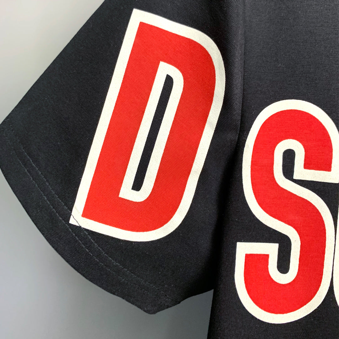Dsquared2 Red Maple Leaf Logo Cotton T-shirt