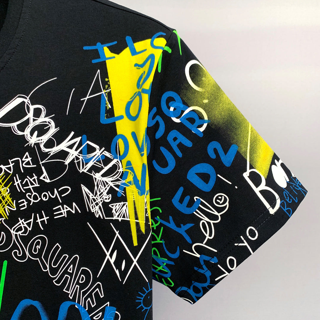 Dsquared2 Graffiti Cotton T-shirt