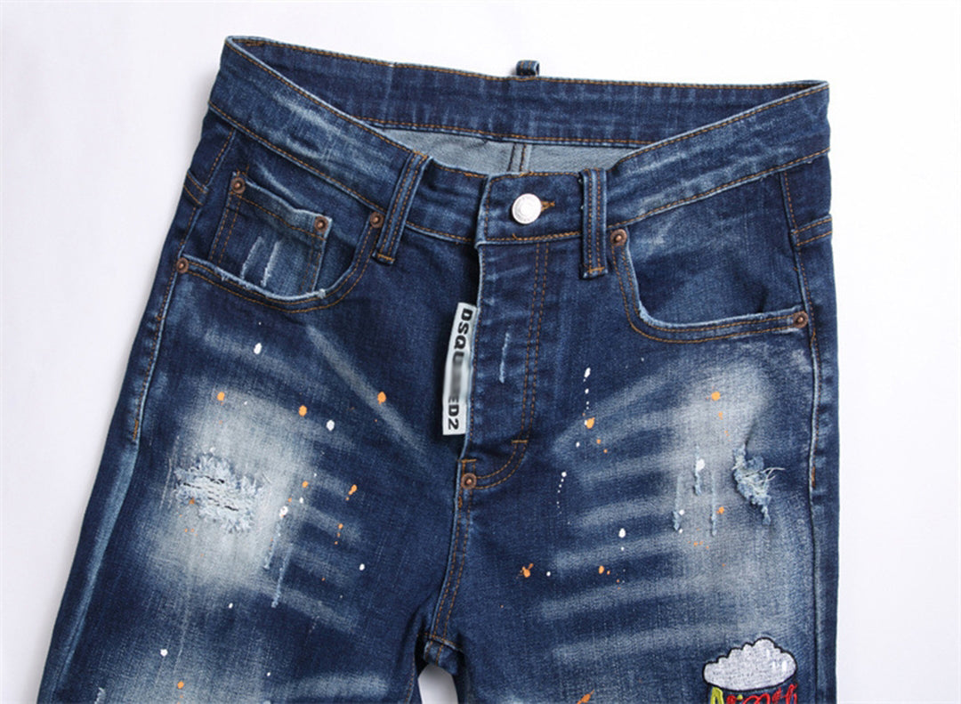 DSQ2 Short Jeans Ripped
