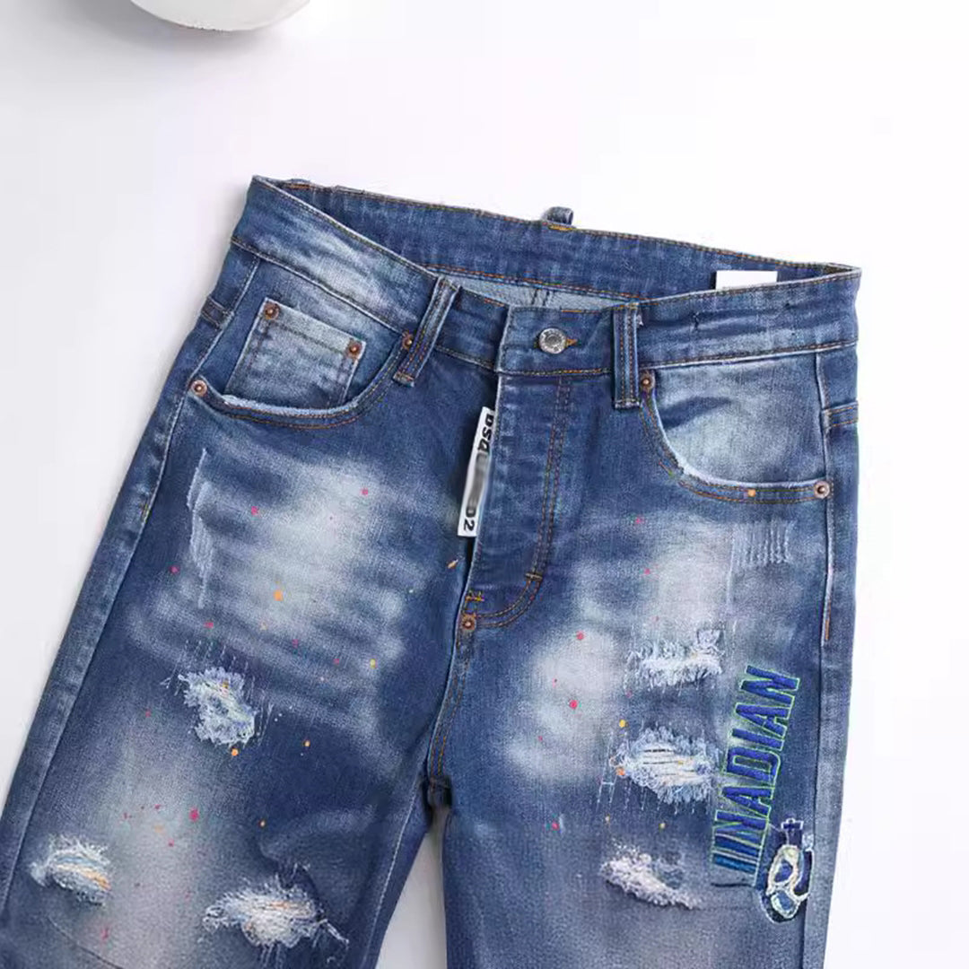 DSQ2 Short Jeans Ripped