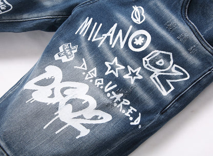 DSQ2 Short Jeans Ripped