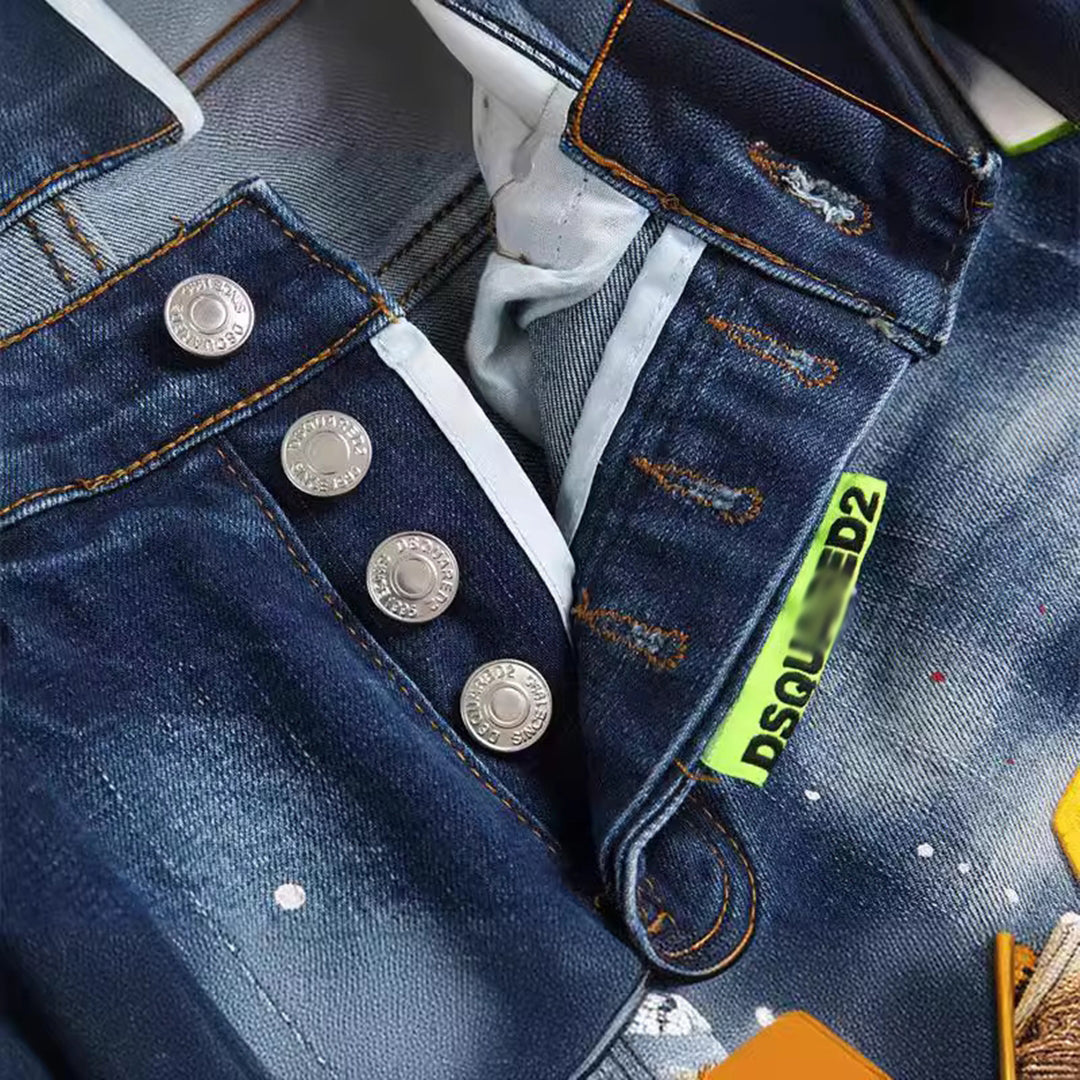 DSQ2 Short Jeans Ripped