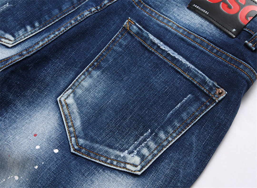 DSQ2 Short Jeans Ripped