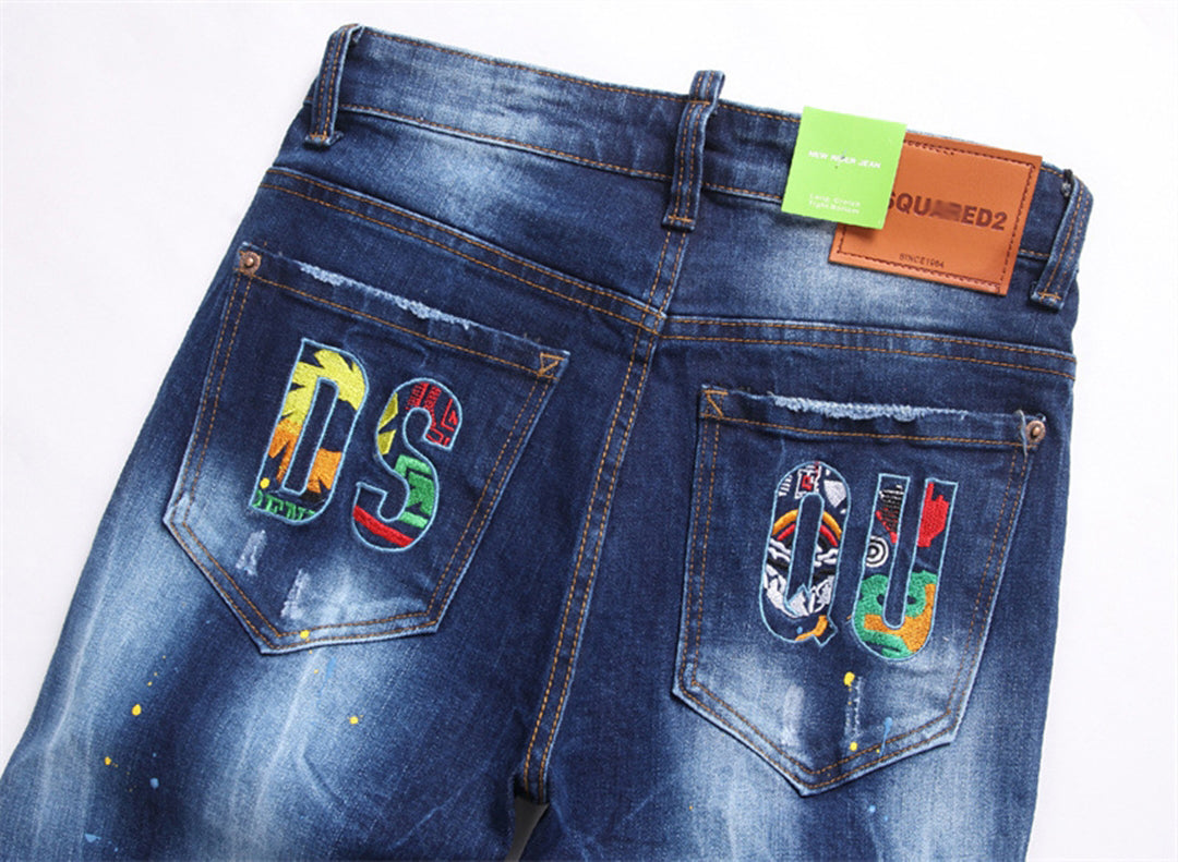 DSQ2 Short Jeans Ripped