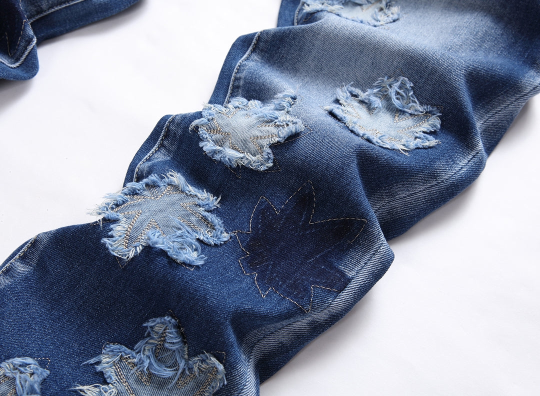 DSQ2 Jeans Ripped Maple Leaf