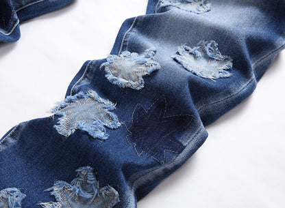 DSQ2 Jeans Ripped Maple Leaf