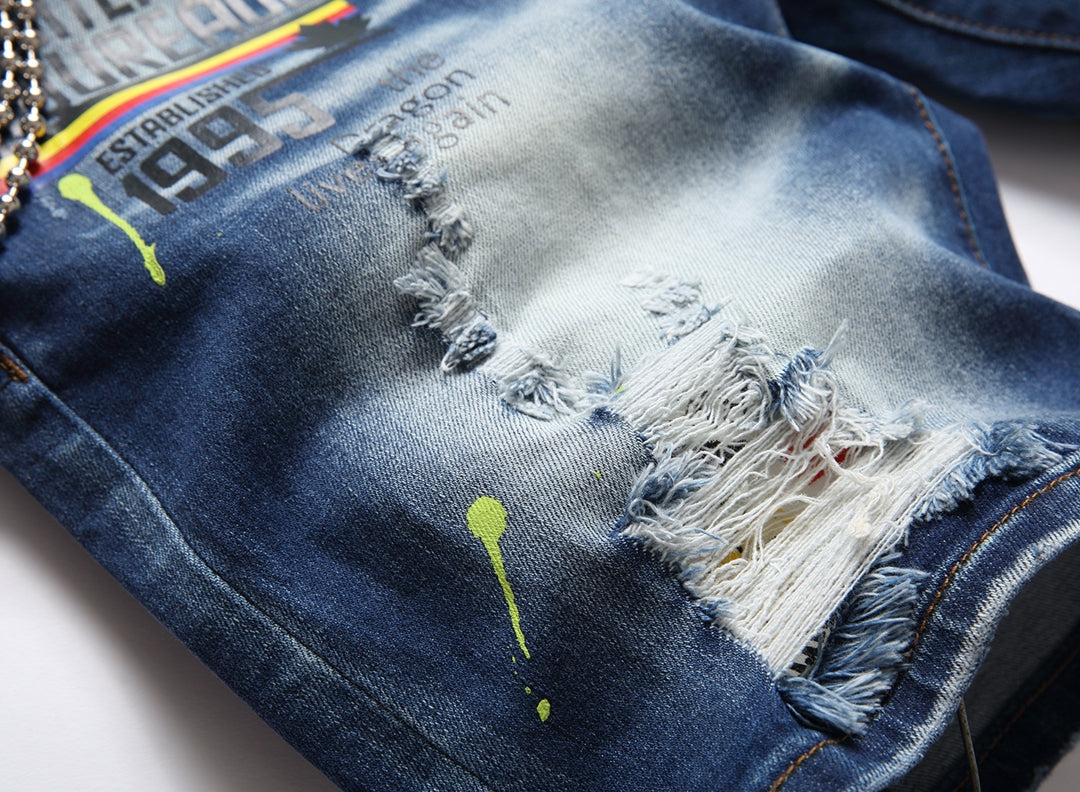 DSQ2 Short Jeans Ripped