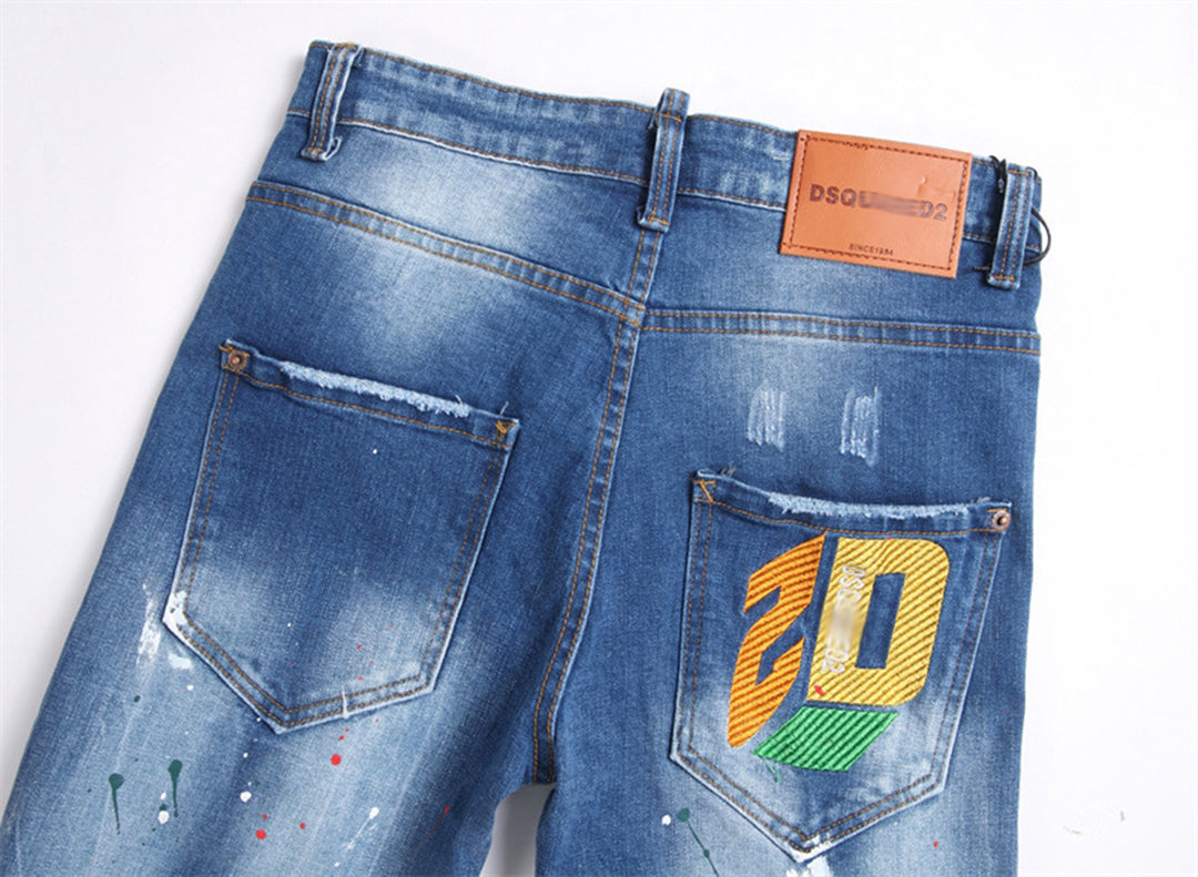 DSQ2 Short Jeans Ripped