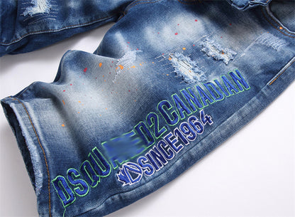 DSQ2 Short Jeans Ripped