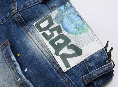 DSQ2 Short Jeans Ripped