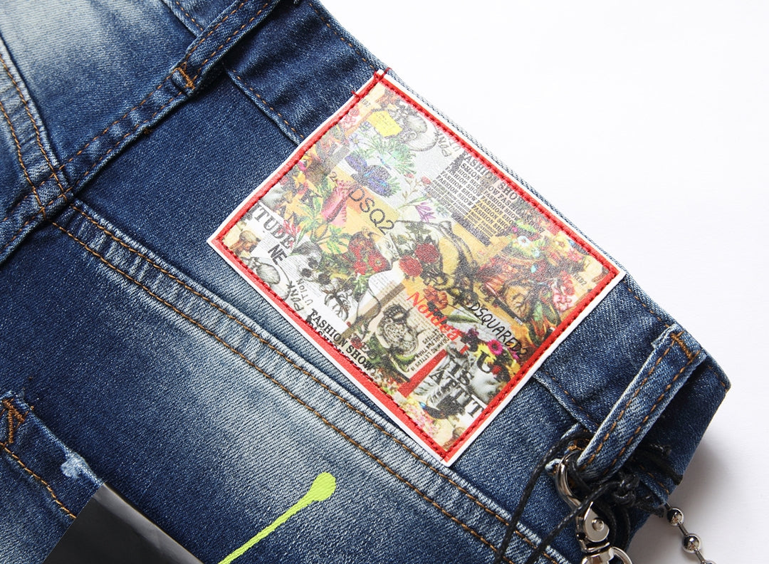 DSQ2 Short Jeans Ripped