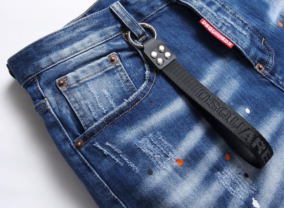 DSQ2 Short Jeans Ripped