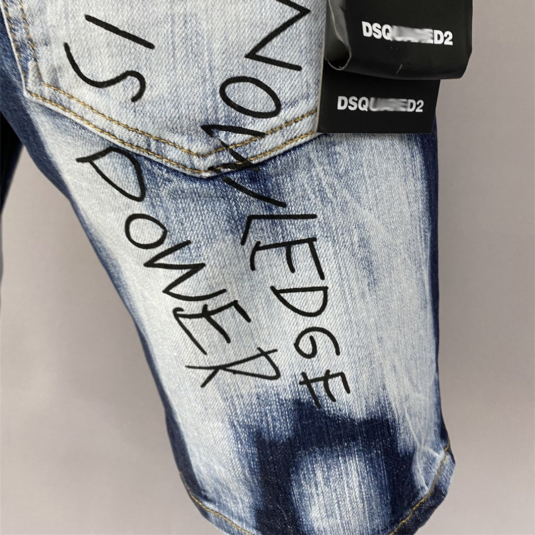 DSQ2 Short Jeans Ripped