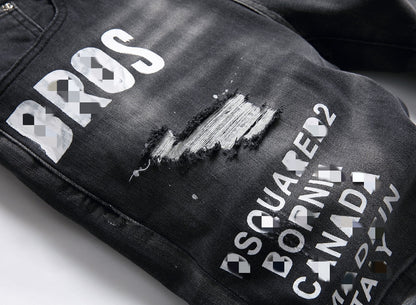 DSQ2 Short Jeans Ripped