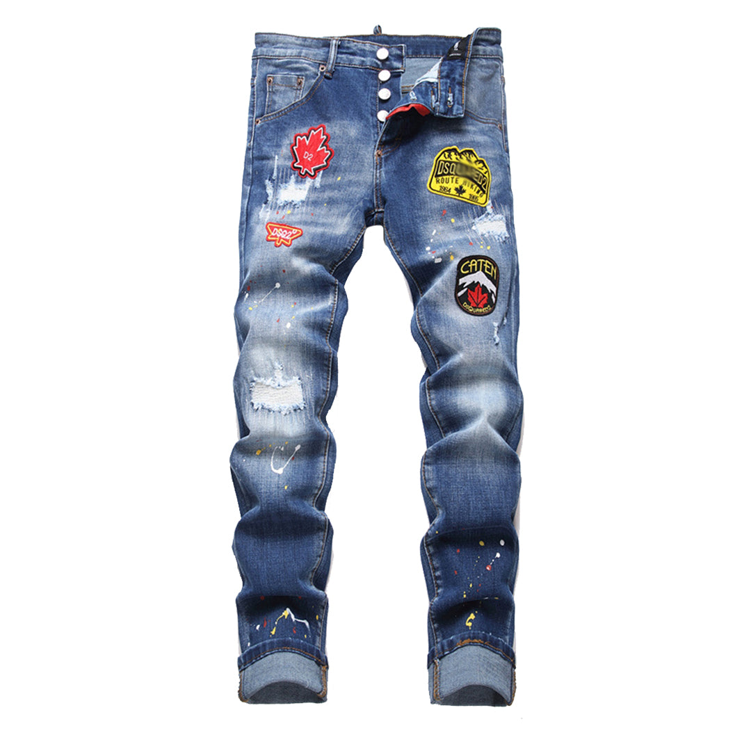 DSQ2 Stamp Ripped jeans