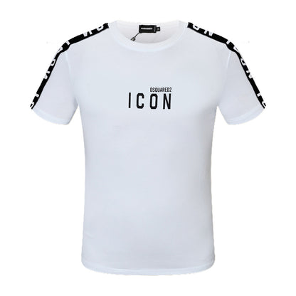 Dsquared2 ICON Shoulder Strap Cotton T-shirt