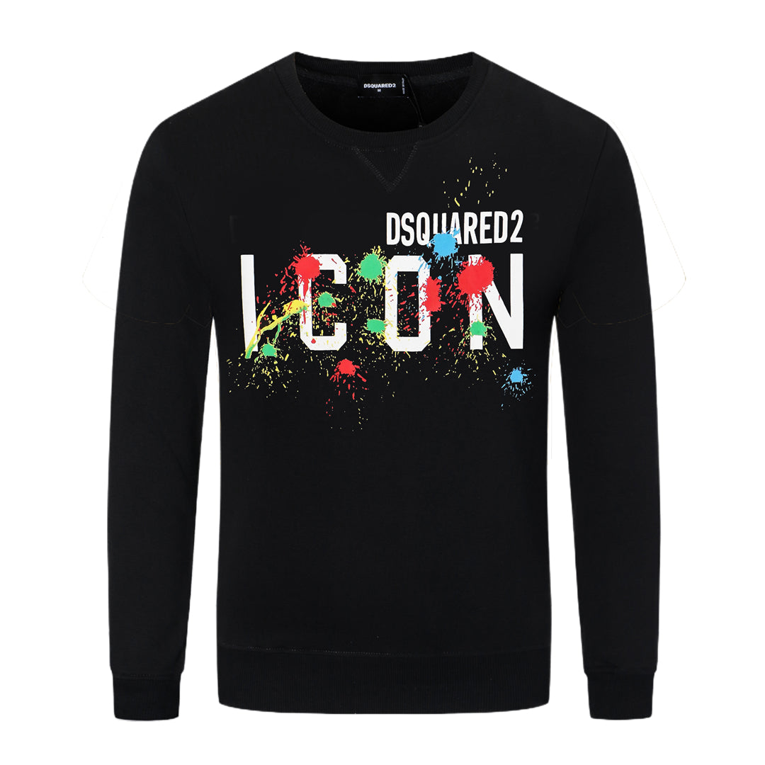 Dsquared2 Paint ICON Cotton Sweatshirt