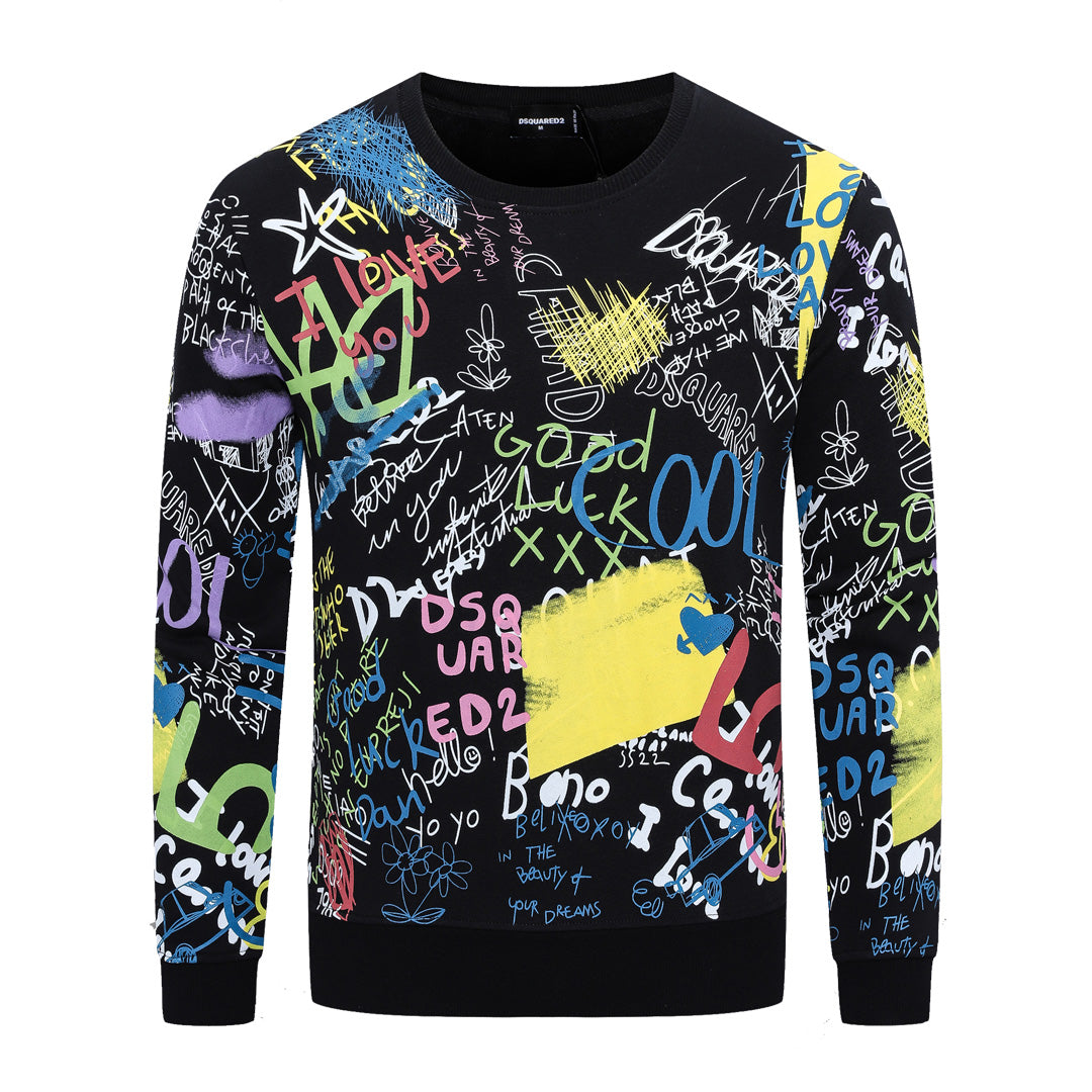 Dsquared2 Graffiti Cotton Sweatshirt