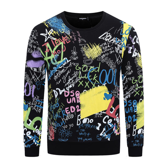 Dsquared2 Graffiti Cotton Sweatshirt