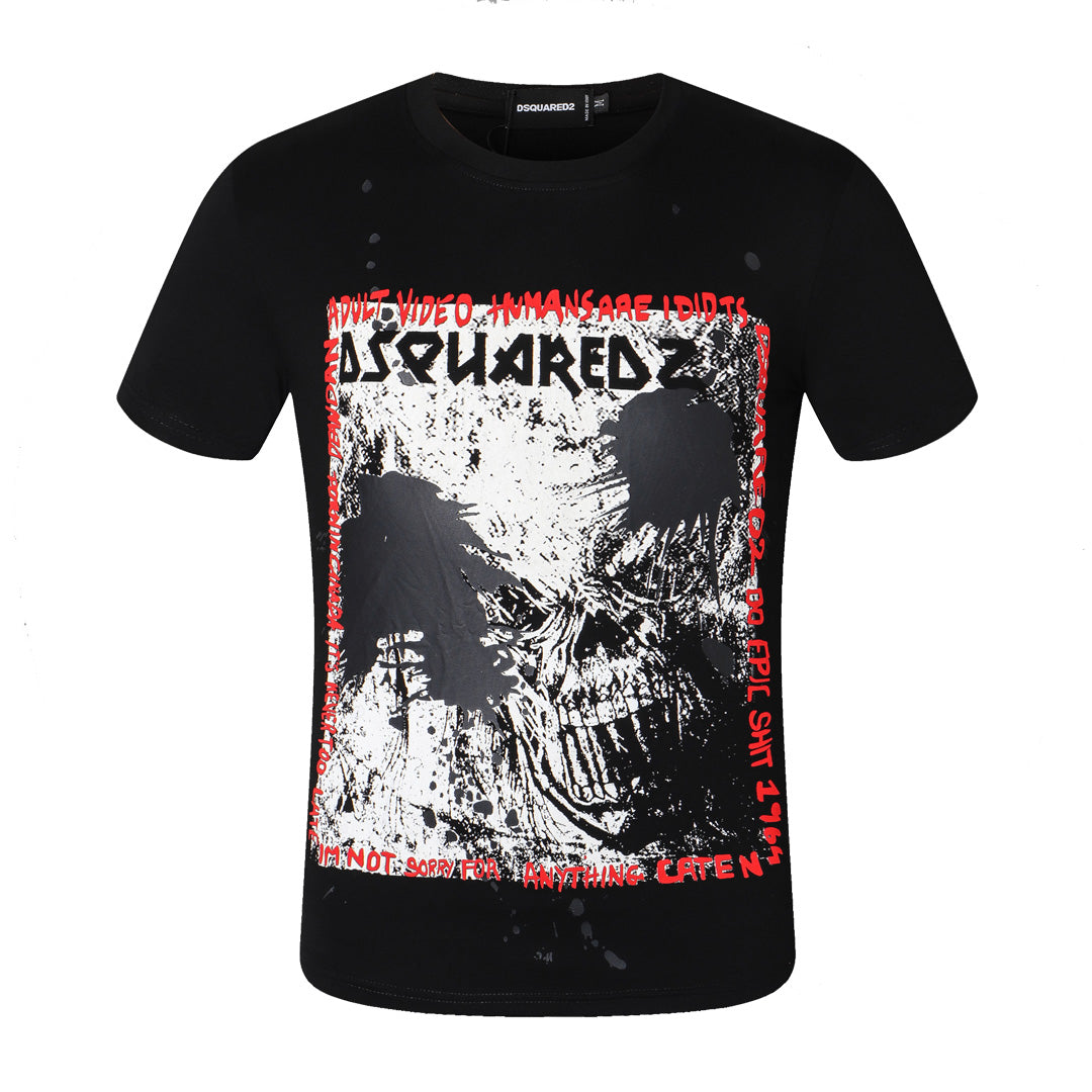 Dsquared2 Demon Poster Cotton T-shirt