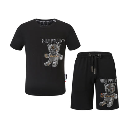 PP Bear T-shirt Shorts Suit