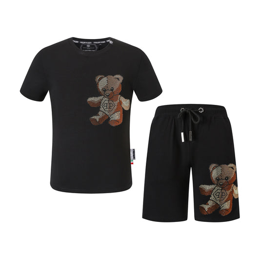 PP Bear T-shirt Shorts Suit