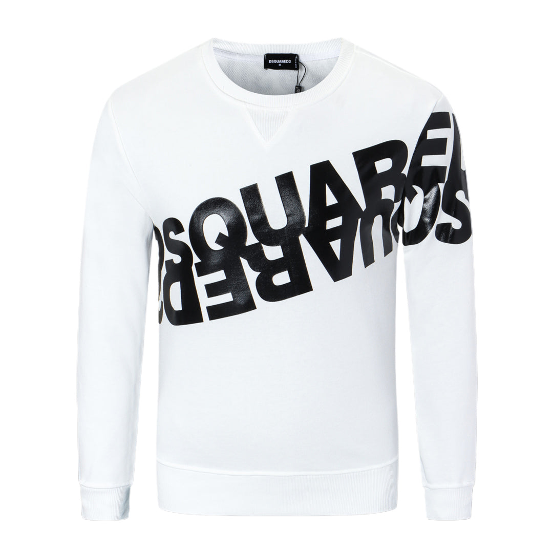 Dsquared2 Diagonal Logo Cotton Sweatshirt