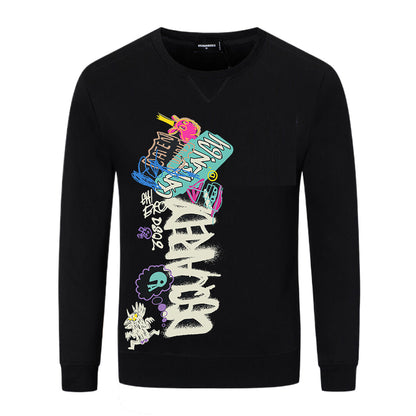 Dsquared2 Graffiti Logo Cotton Sweatshirt