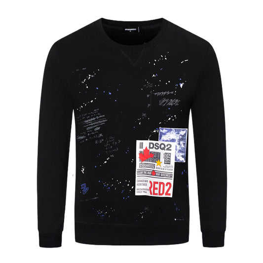 Dsquared2 Graffiti Poster Cotton Sweatshirt