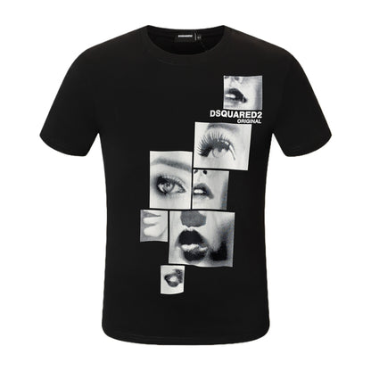 Dsquared2 Photo Poster Cotton T-shirt