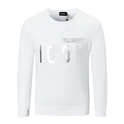 Dsquared2 Silver ICON Cotton Sweatshirt