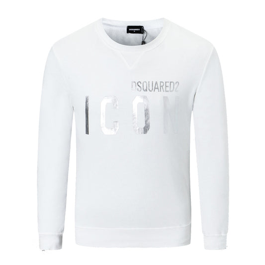 Dsquared2 Silver ICON Cotton Sweatshirt