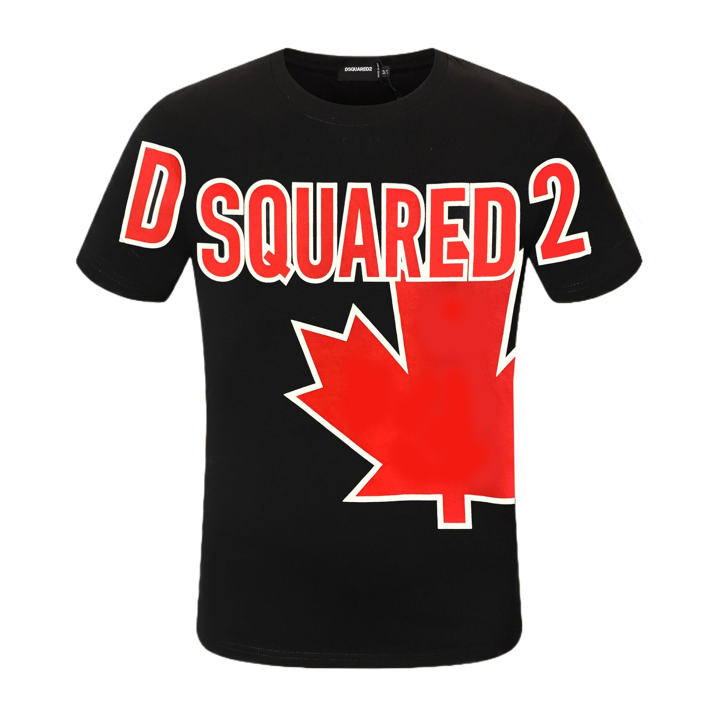 Dsquared2 Red Maple Leaf Logo Cotton T-shirt