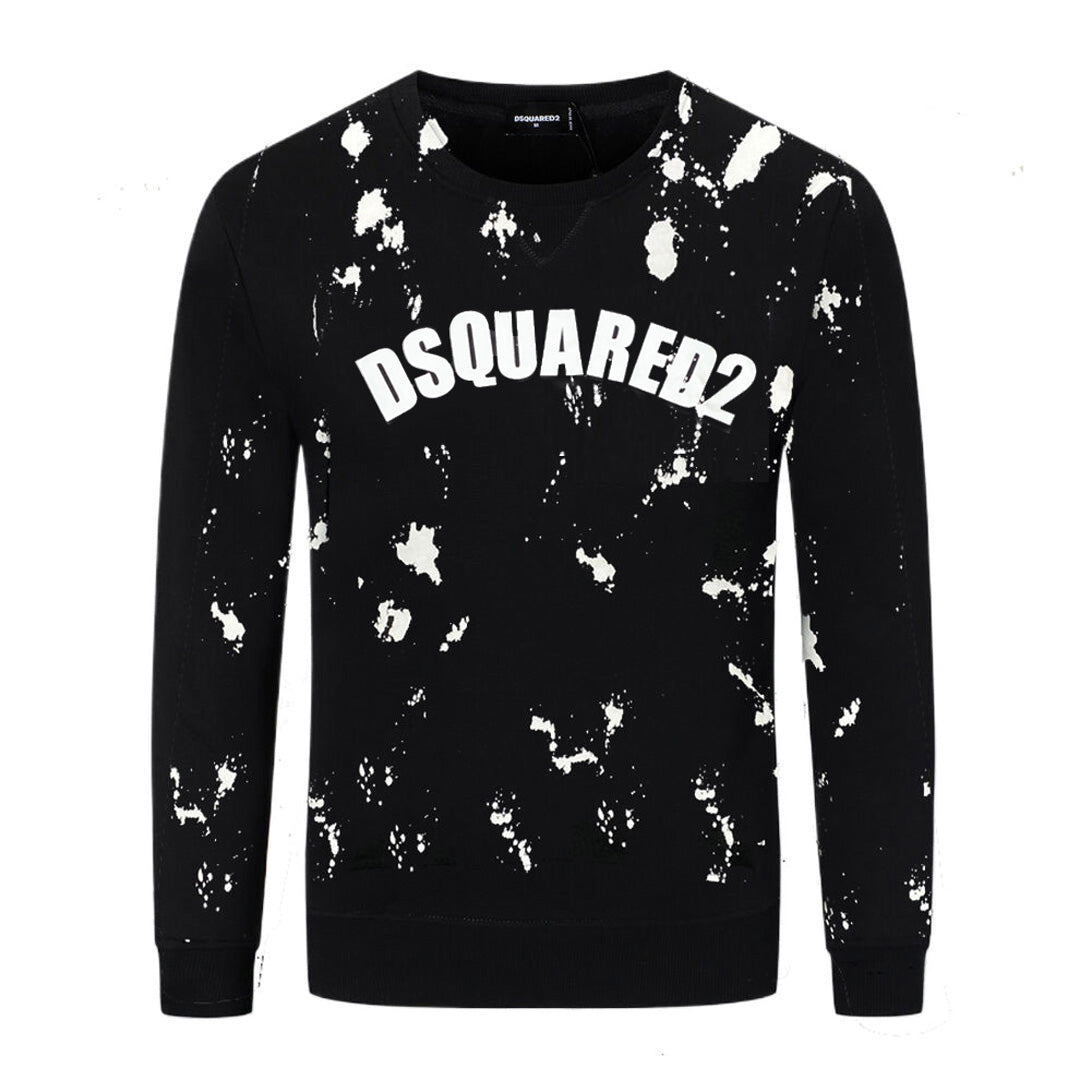 Dsquared2 Paint Logo Cotton Sweatshirt