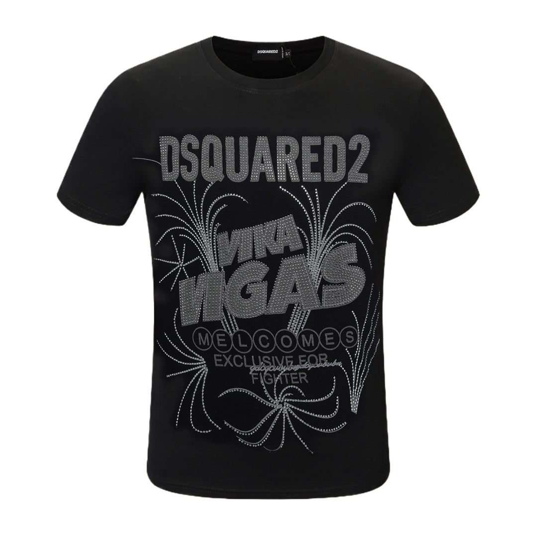 Dsquared2 Vigas Crystal Cotton T-shirt