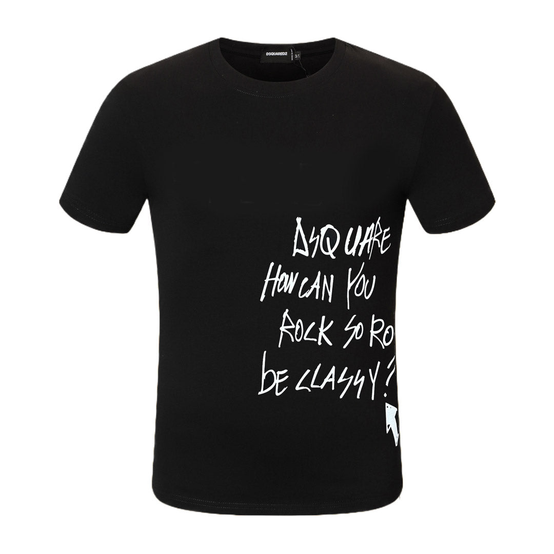 Dsquared2 Graffiti Black/White Cotton T-shirt
