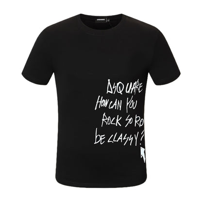 Dsquared2 Graffiti Black/White Cotton T-shirt