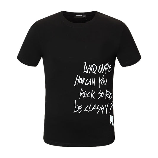 Dsquared2 Graffiti Black/White Cotton T-shirt