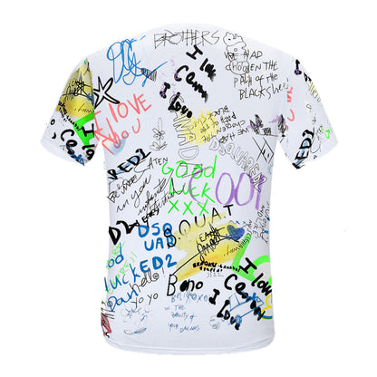 Dsquared2 Graffiti Cotton T-shirt