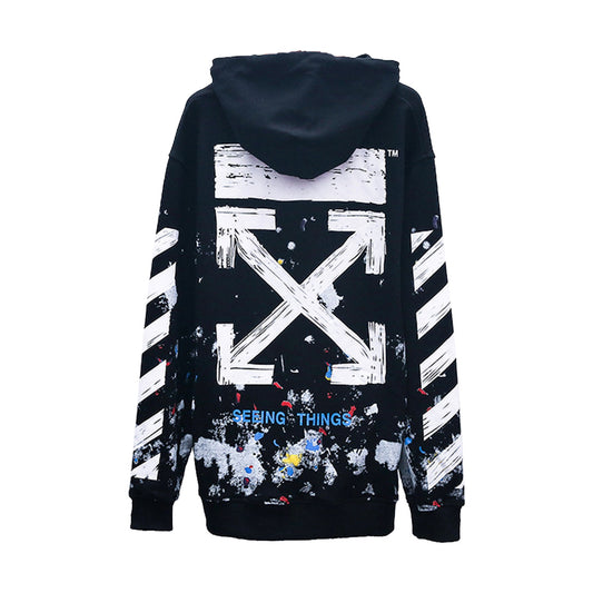 OFF Logo Print Hoodie