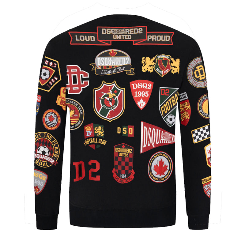 Dsquared2 Stamp Cotton Sweatshirt