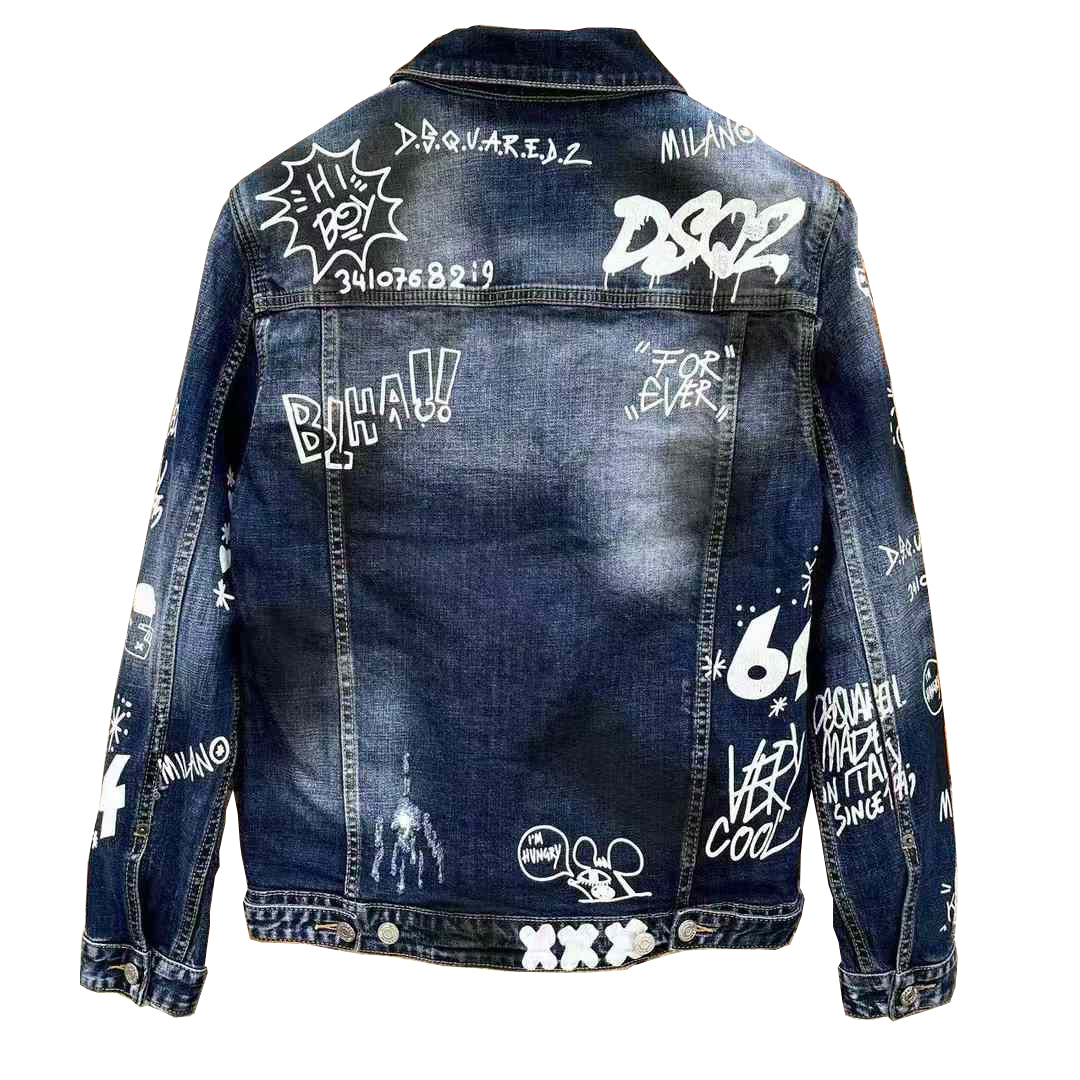 Dsquared2 Graffiti Denim Jacket