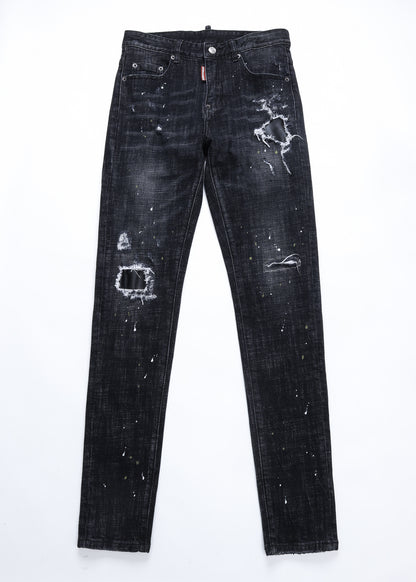DSQ2 Jeans Black Ripped