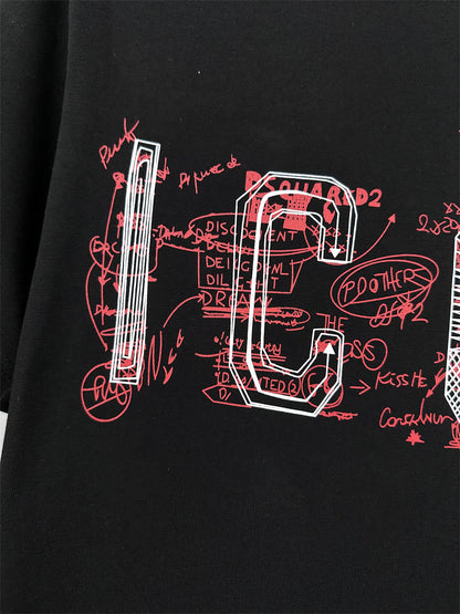 DSQ2 ICON Graffiti T-shirt