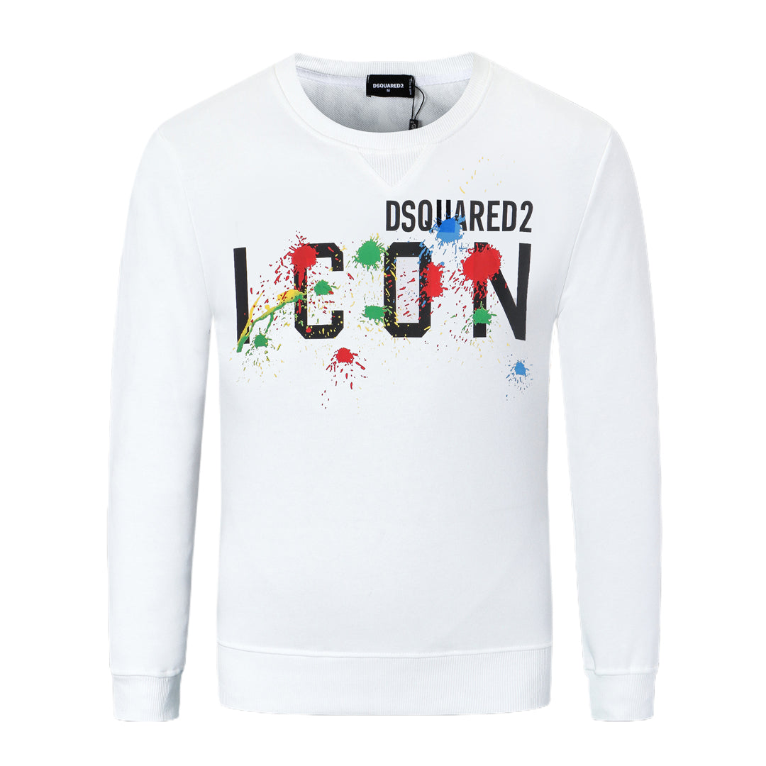 Dsquared2 Paint ICON Cotton Sweatshirt