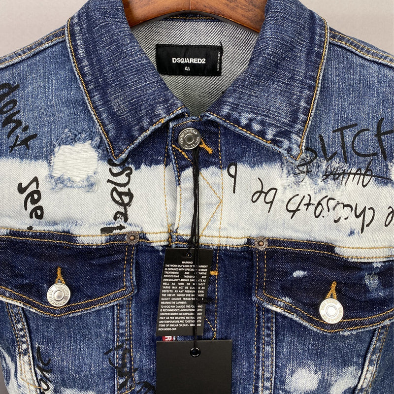 Dsquared2 Graffiti Denim Jacket