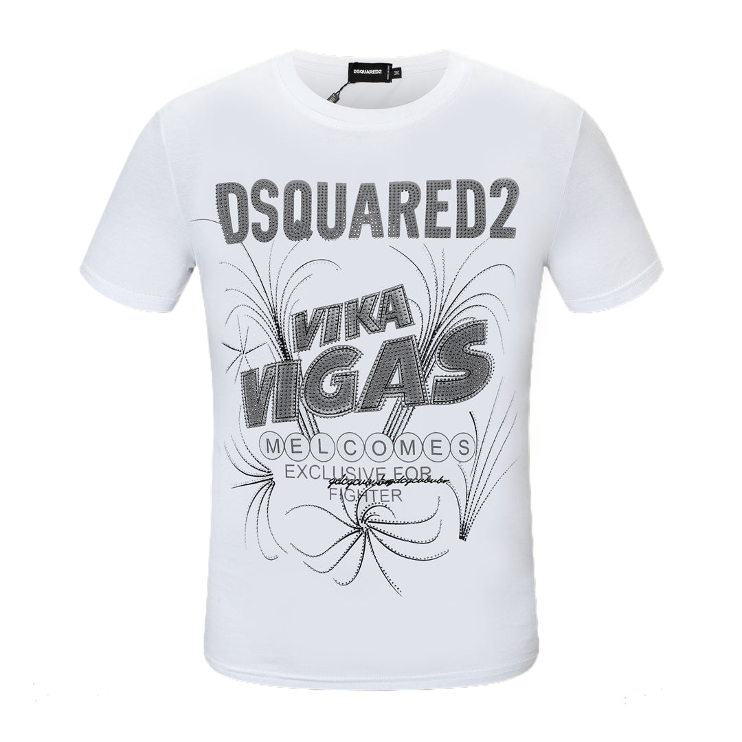 Dsquared2 Vigas Crystal Cotton T-shirt