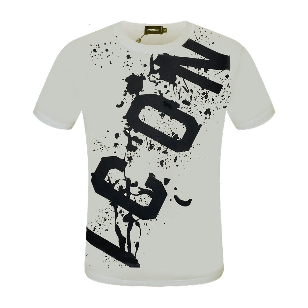 Dsquared2  Slanted ICON Paint Cotton T-shirt